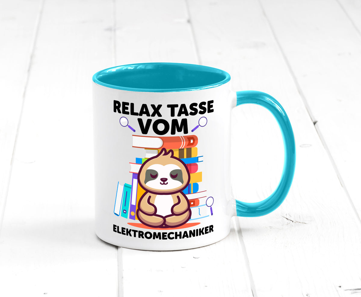 Relax Tasse: Elektromechaniker | Mechaniker Geschenk Humor Geschenkidee