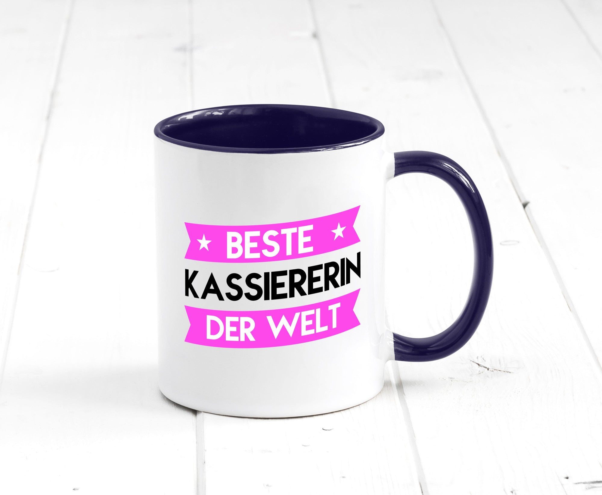 Beste Kassiererin lustiger Spruch Geschenk Humor Geschenkidee Tasse