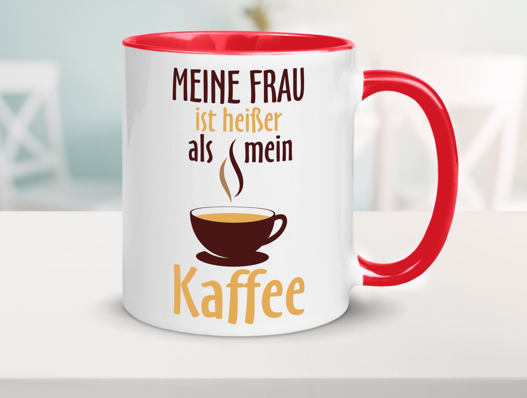 Meine Frau ist heißer als Kaffee | Ehe Partnerschaft Geschenk Humor