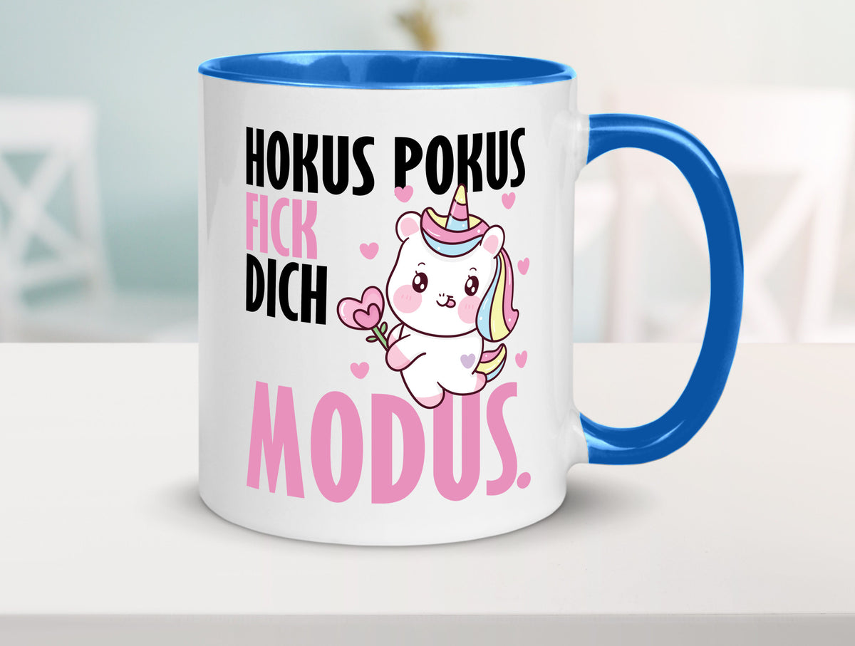 Hokus Pokus lustiger Spruch Geschenk Humor Geschenkidee Tasse