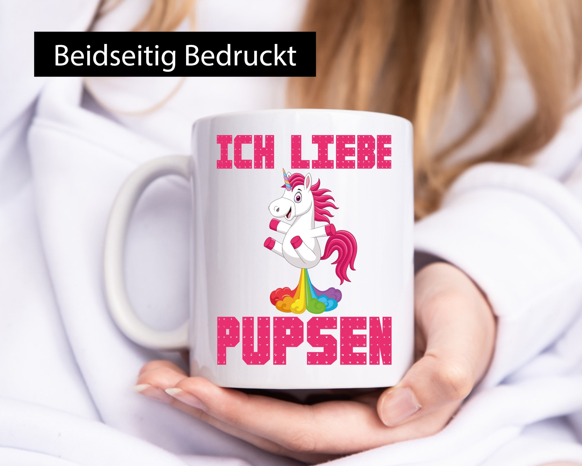 Ich liebe pupsen | Einhorn Pups lustiger Spruch Humor Geschenkidee Tasse