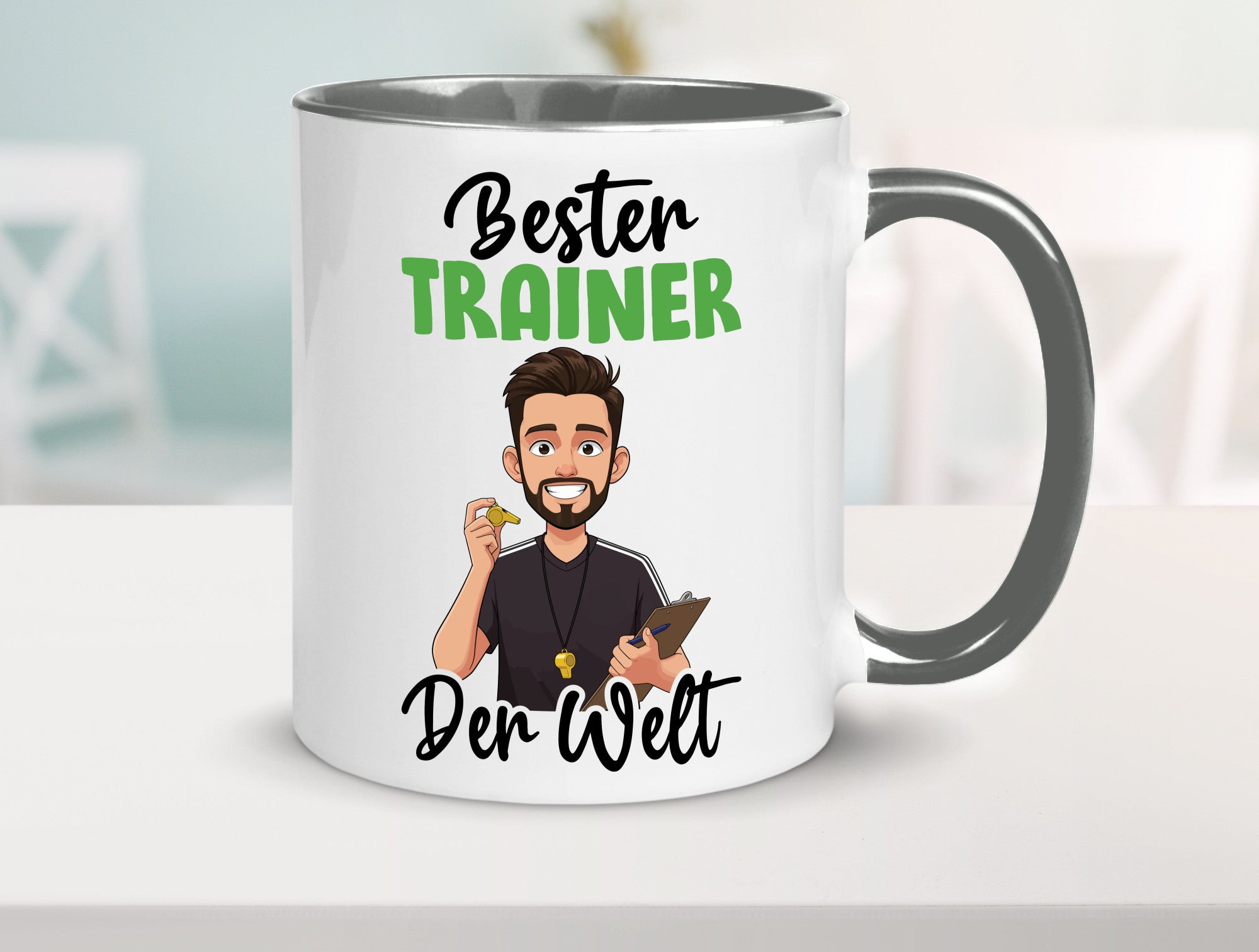 Bester Trainer | Verein Sport v2 Humor Geschenkidee Tasse