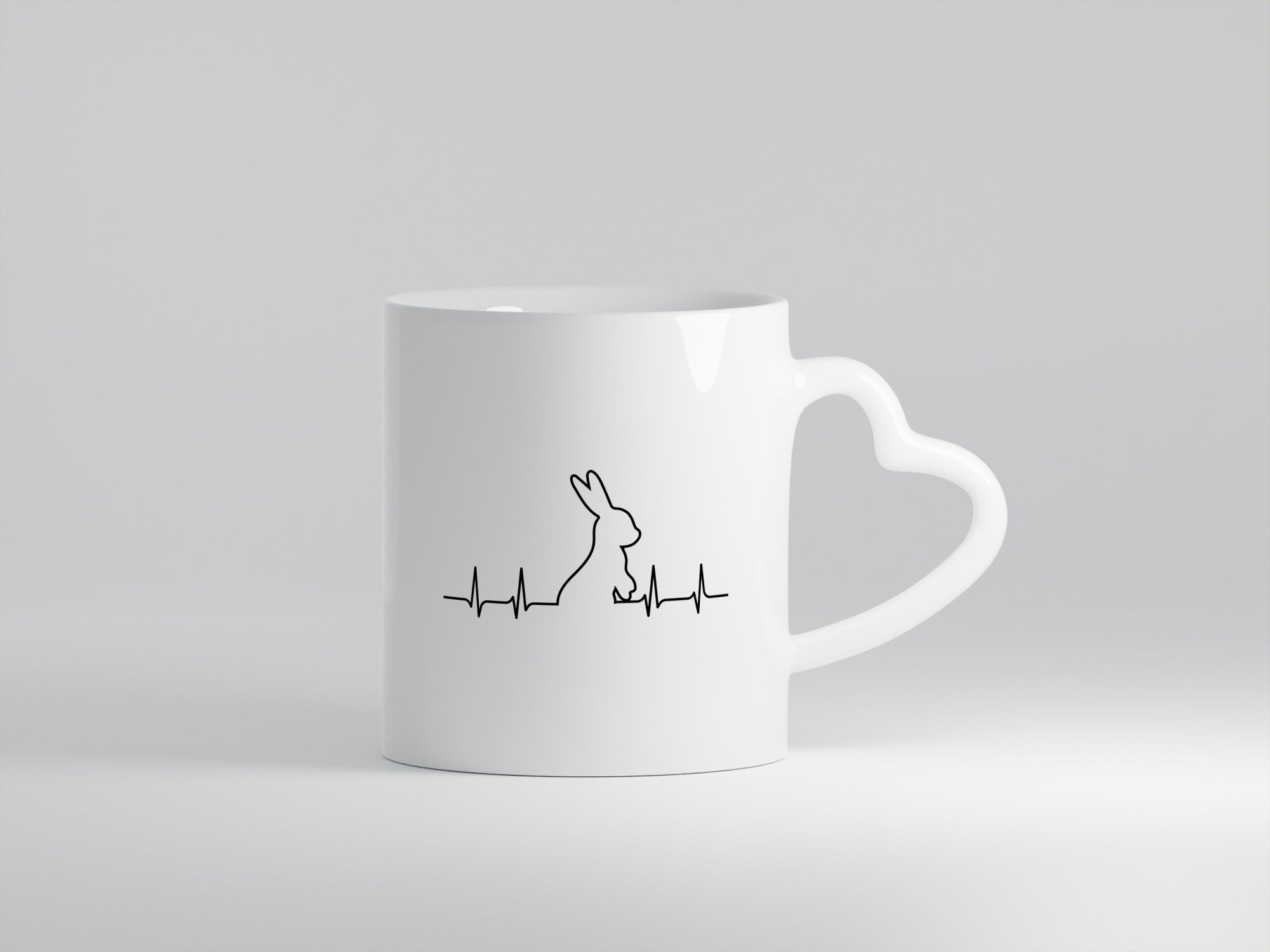 Kaninchen Herzschlag | Motiv Tierfreund Hase Nager lustiger Spruch Geschenk