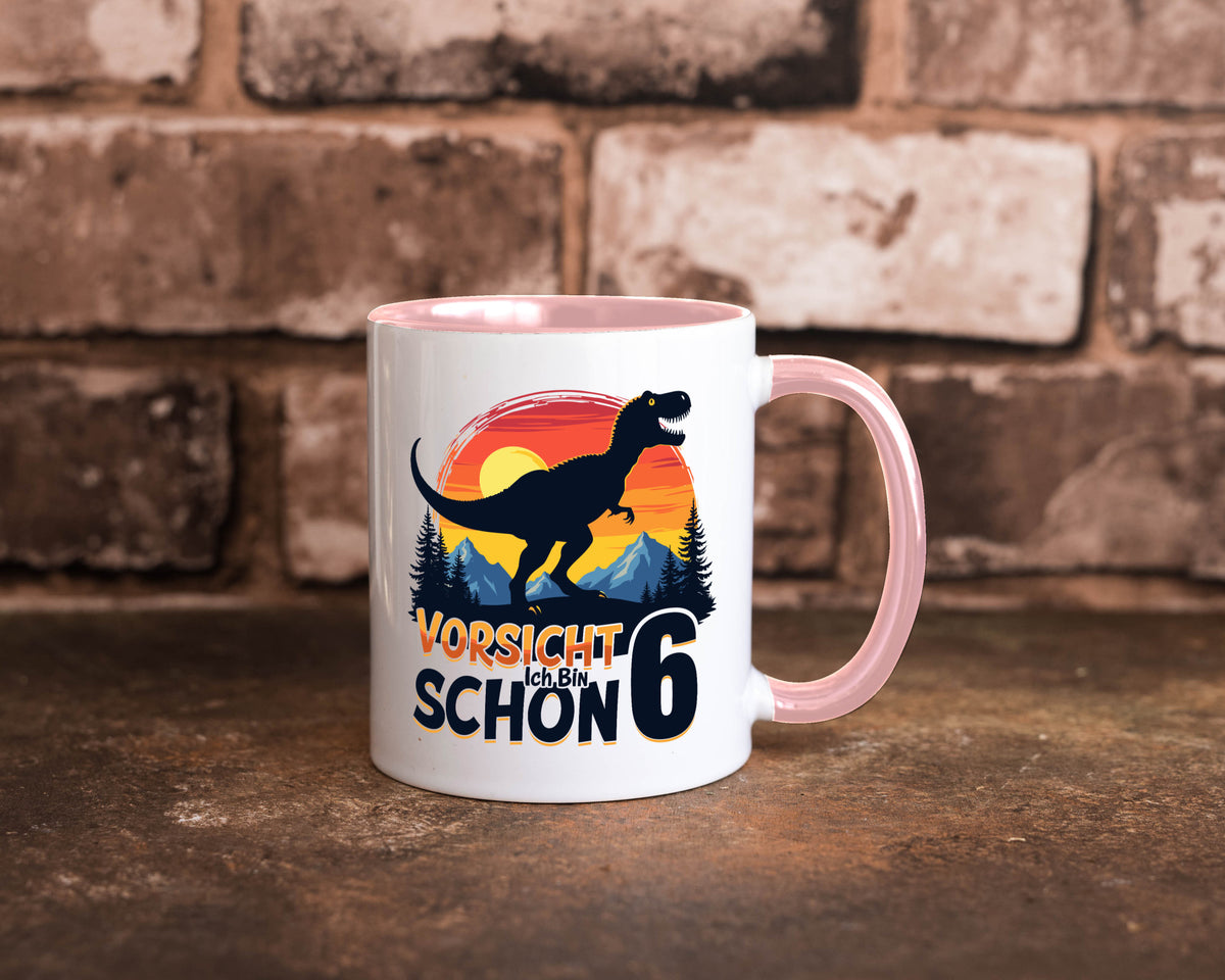 6. Geburtstag | 6 Jahre Dinosaurier Geschenkidee Humor Tasse