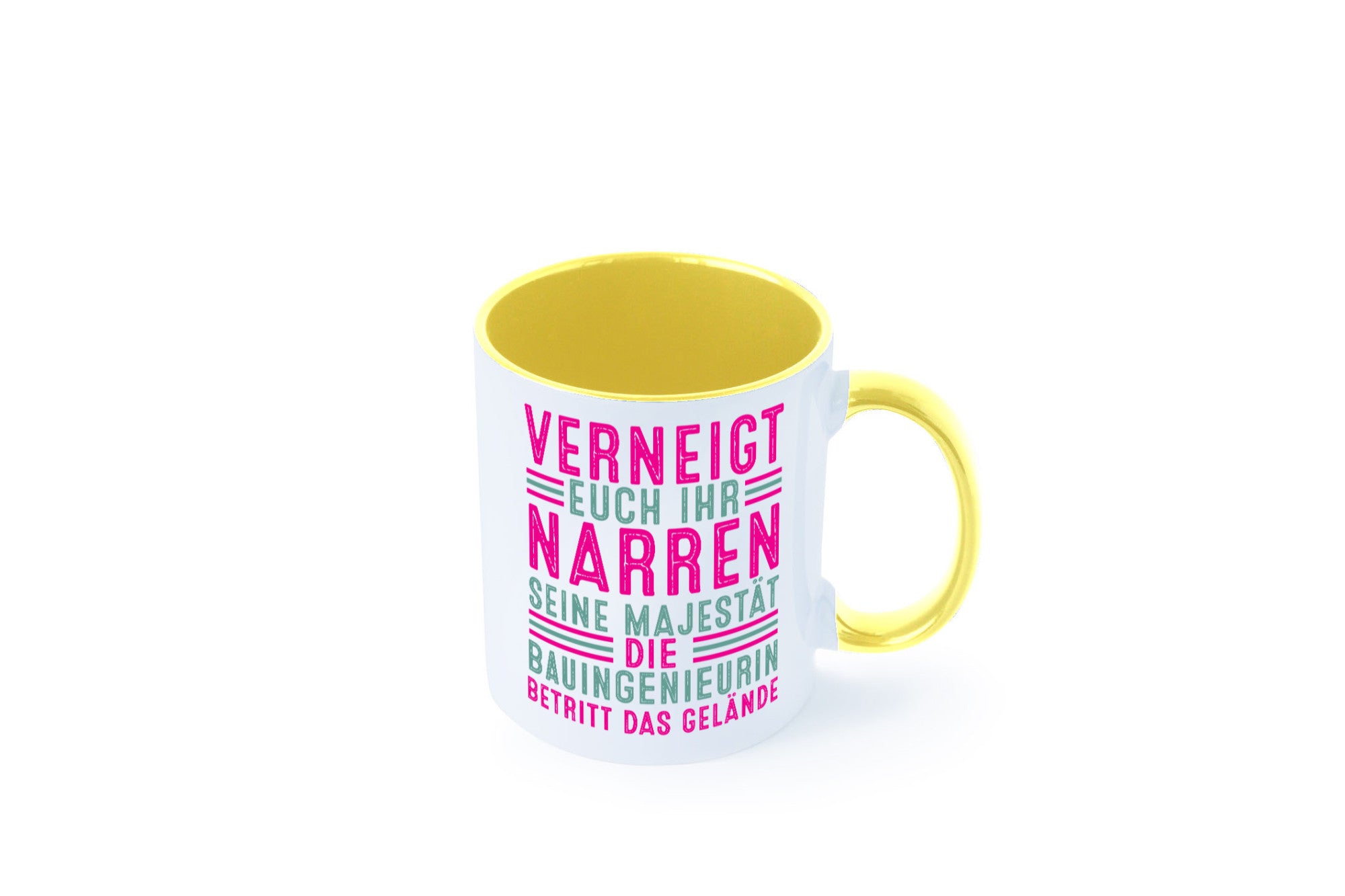Verneigt euch: Bauingenieurin | Ingenieurin Geschenkidee Humor Tasse