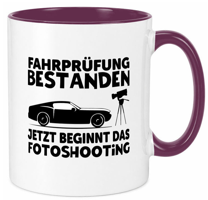 Fahrprüfung bestanden | Autofahren Führerschein Geschenk Humor Geschenkidee Tasse