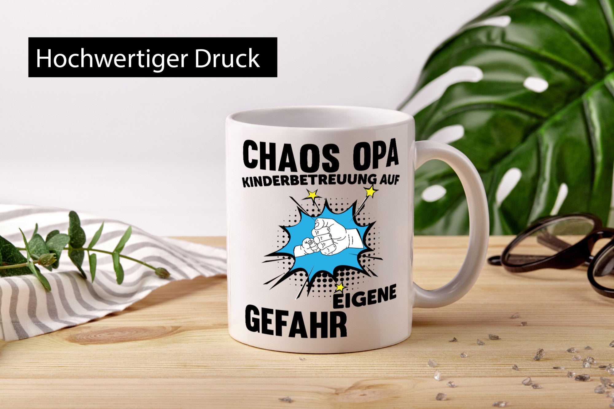 Chaos Opa | Kinderbetreung auf eigene Gefahr lustig Familie Geschenkidee