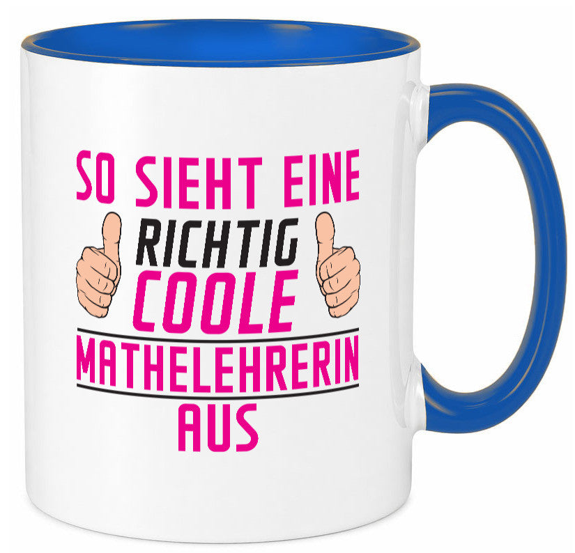 Richtig Coole Mathelehrerin | Lehrer Mathe lustiger Spruch Geschenk Humor