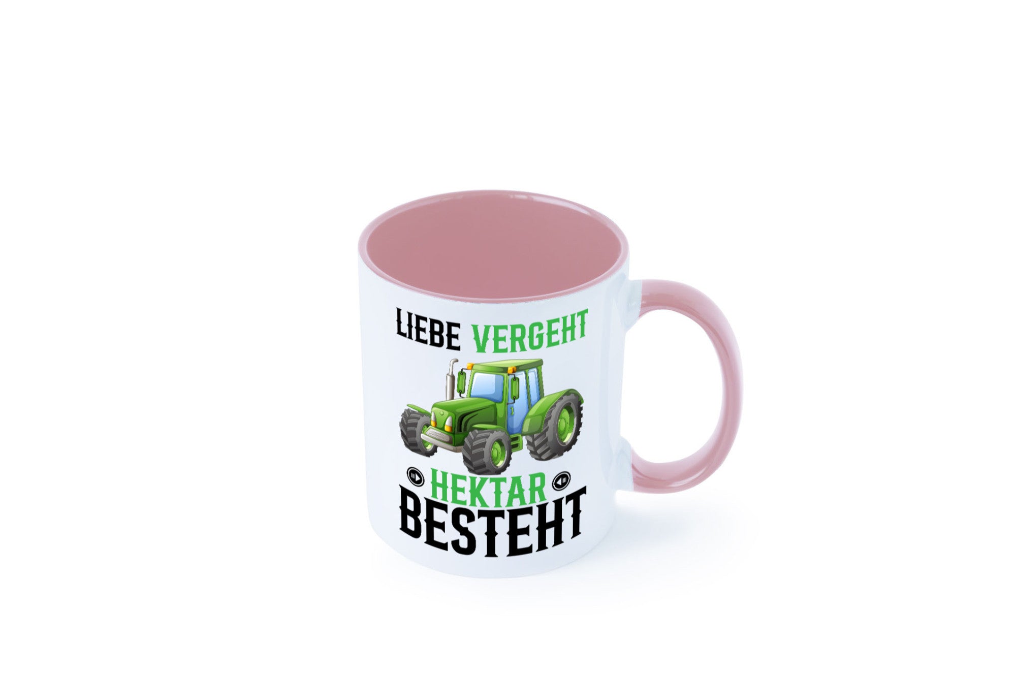 Liebe vergeht Hektar besteht | Traktor Bauer landwirt Humor Geschenkidee Tasse
