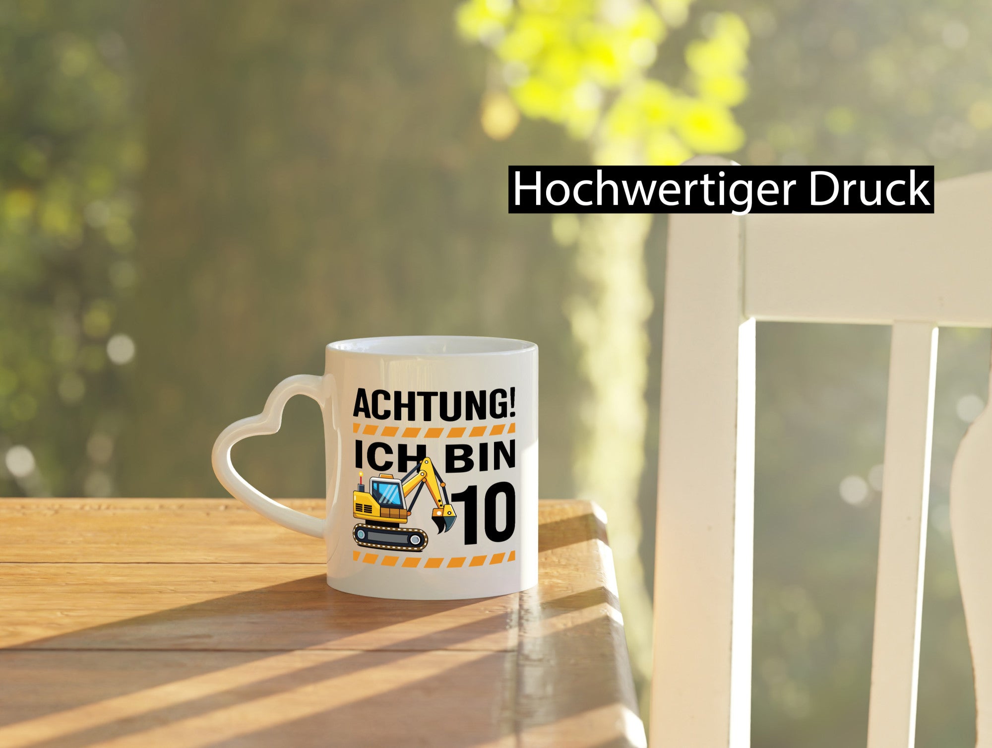 10 Geburtstag Ich bin | Bagger Junge Geschenkidee Humor Tasse