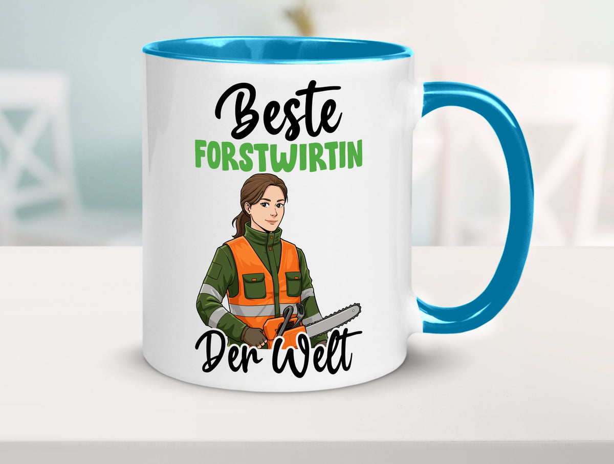 Beste Forstwirtin | Forst Wirtin v2 lustig Humor Geschenkidee Geschenk Tasse