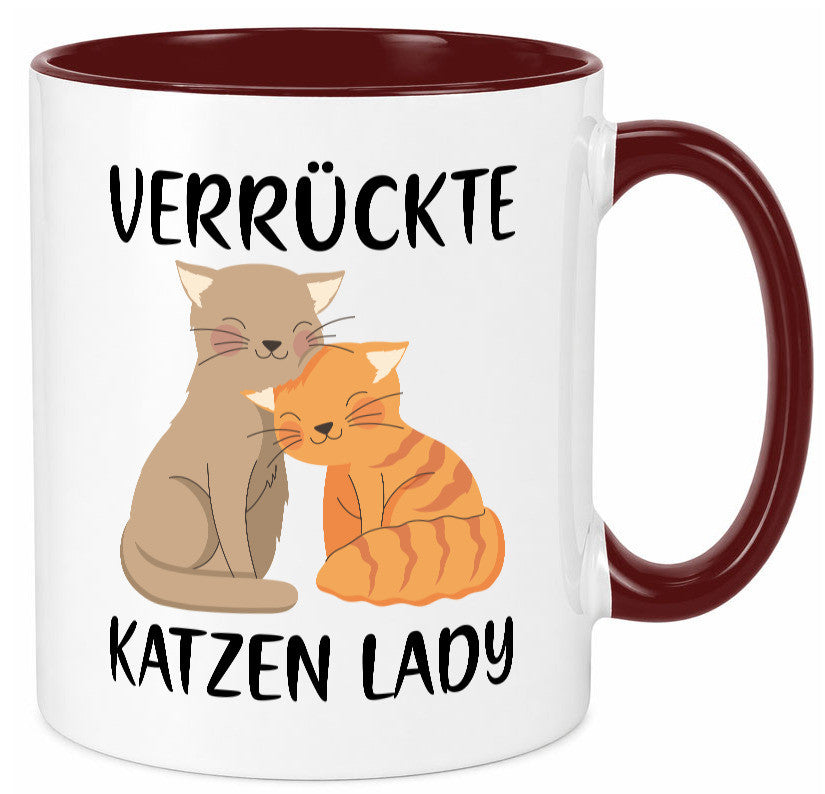Verrückte Katzen Lady | Ich liebe Katzenliebhaber Geschenk Tierliebhaber Humor