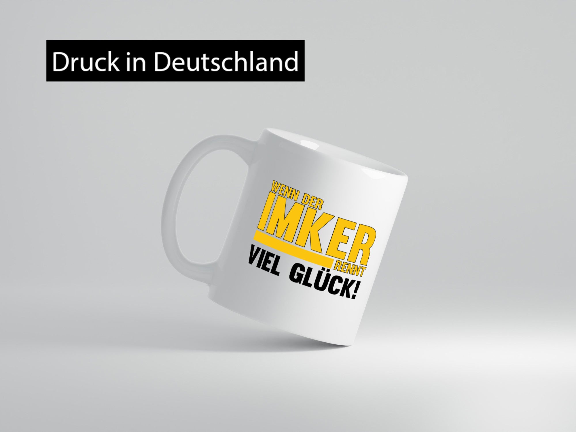 Wenn der Imker rennt, viel Glück | Imkerrei Bienen Geschenk Humor Geschenkidee