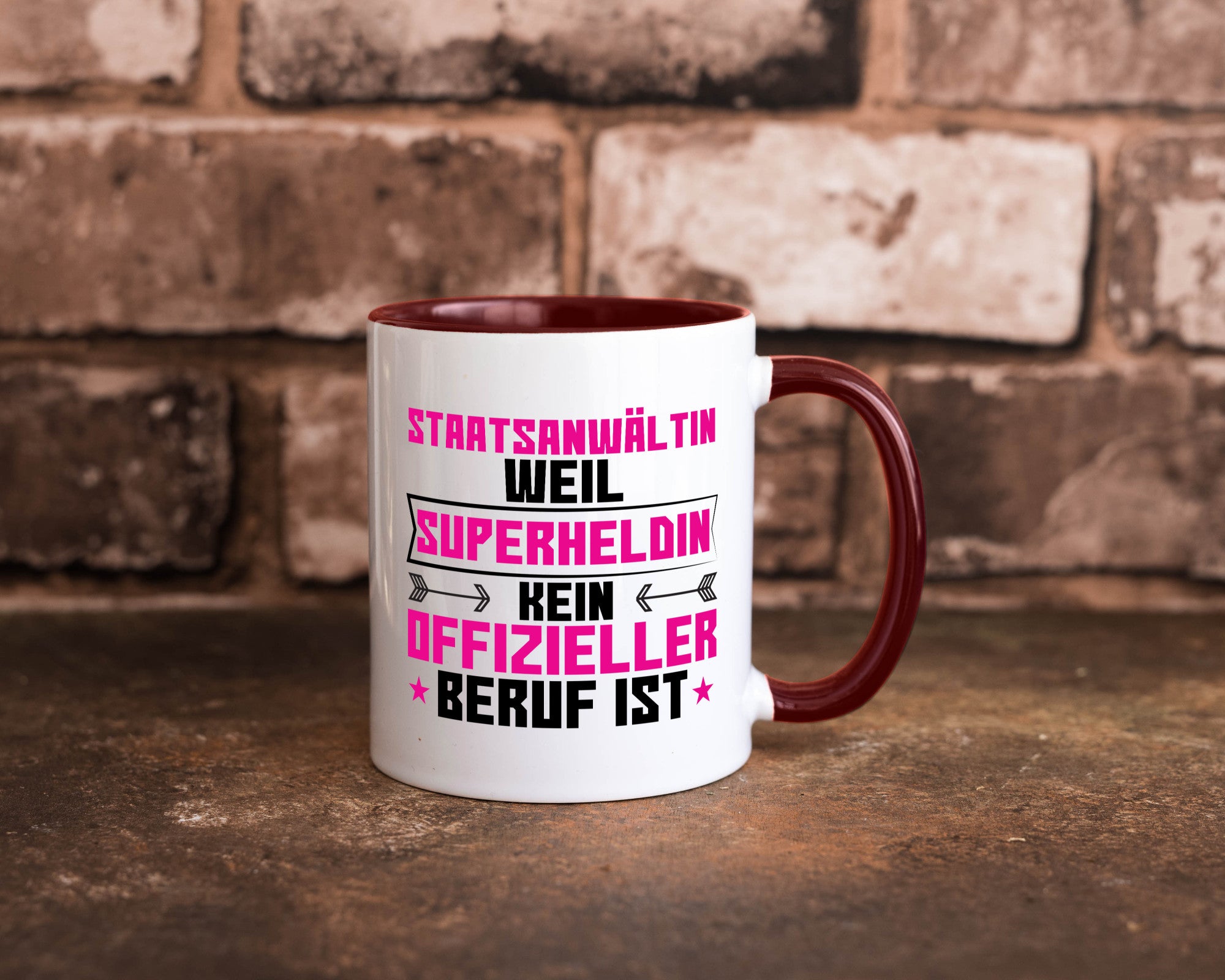 Superheldin Staatsanwältin | Anwältin Humor Geschenkidee Tasse