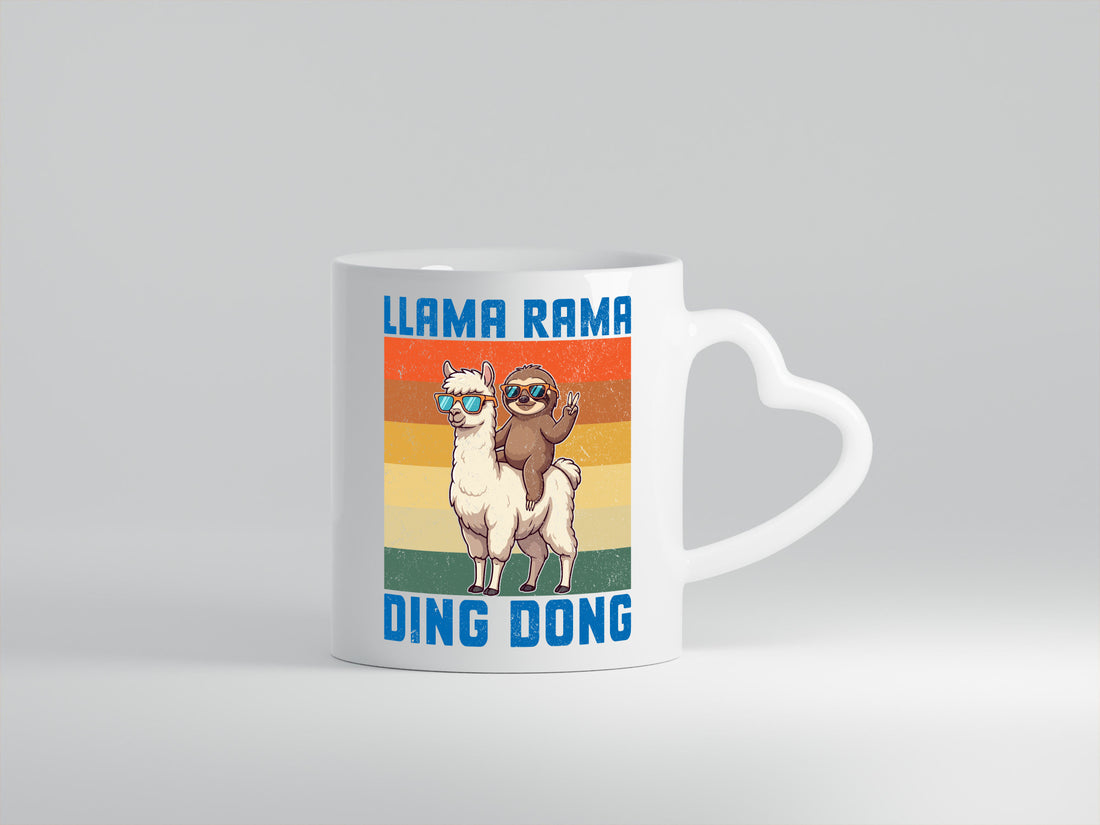 Lama rama ding dong | Faultier lustiger Spruch Geschenk Tierliebhaber Humor