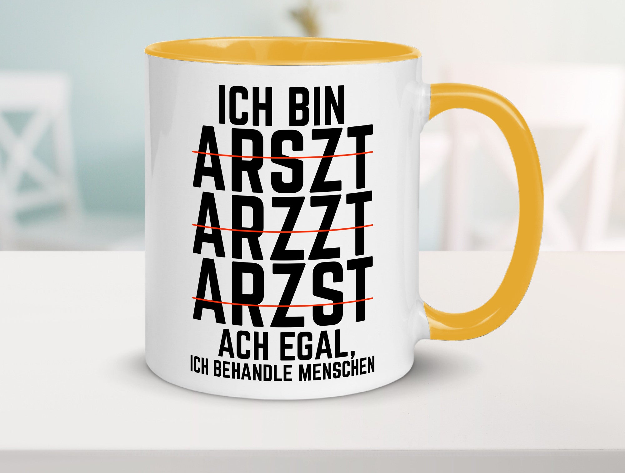 Ich bin Arzt | Rechtschreibung Klinik lustiger Spruch lustig Humor Geschenkidee