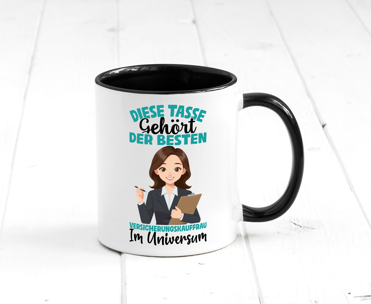 Im Universum: Versicherungskauffrau | Kauffrau lustig Humor Geschenkidee Tasse