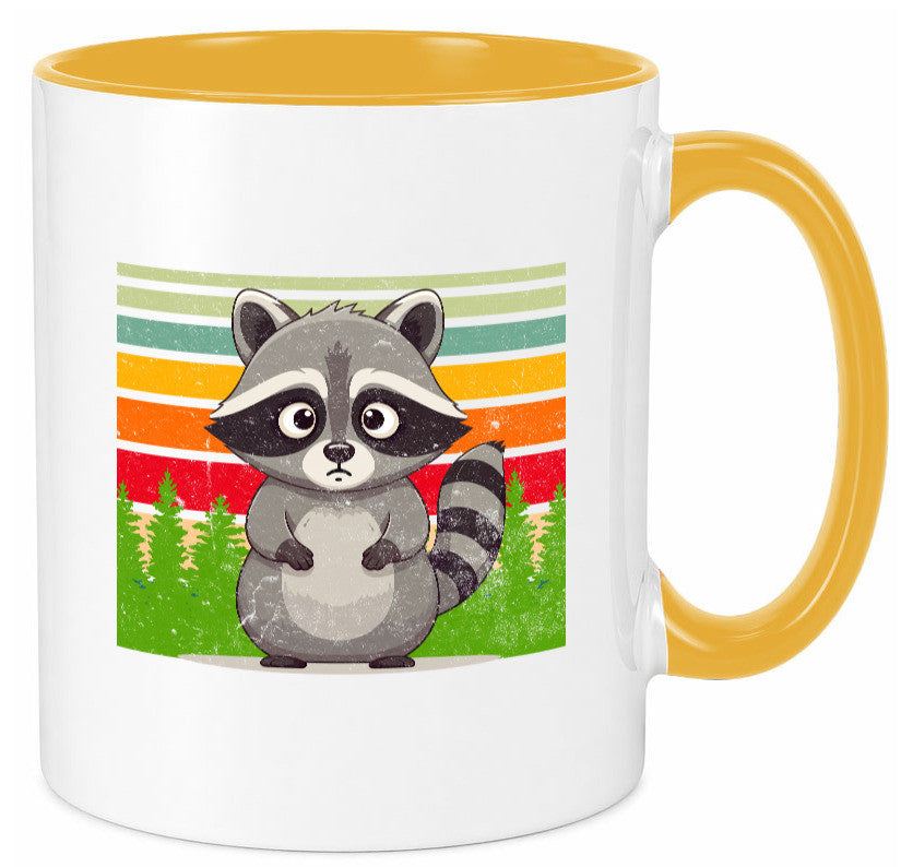 Waschbär | Vintage v2 lustiger Spruch Geschenk Humor Geschenkidee Tasse