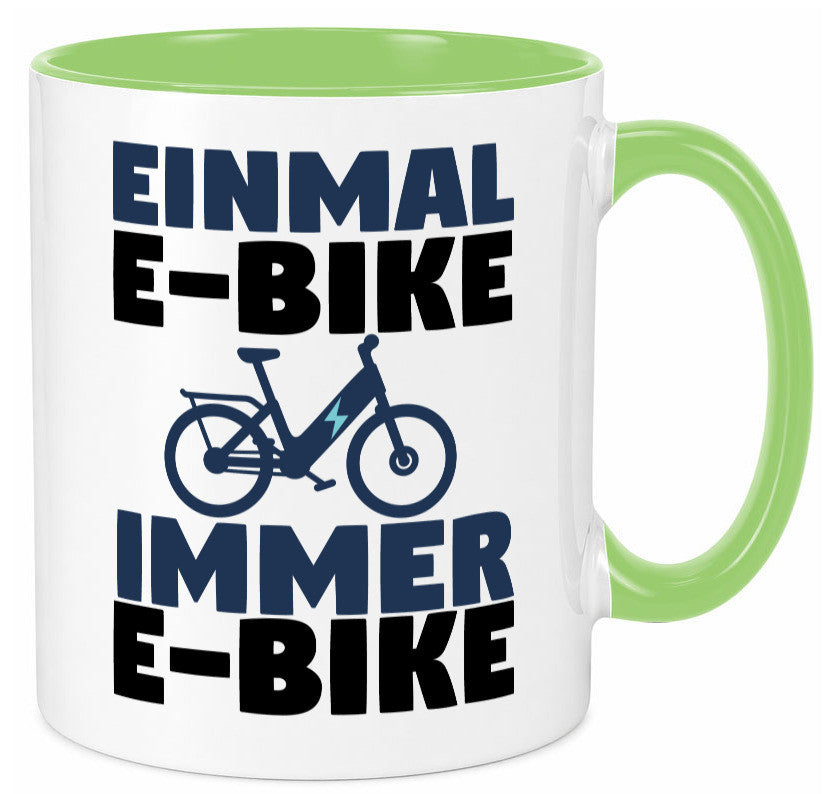 E-Bike Fahrer | Radfahrer Tasse Fahrrad Elektrorad lustiger Spruch Geschenk
