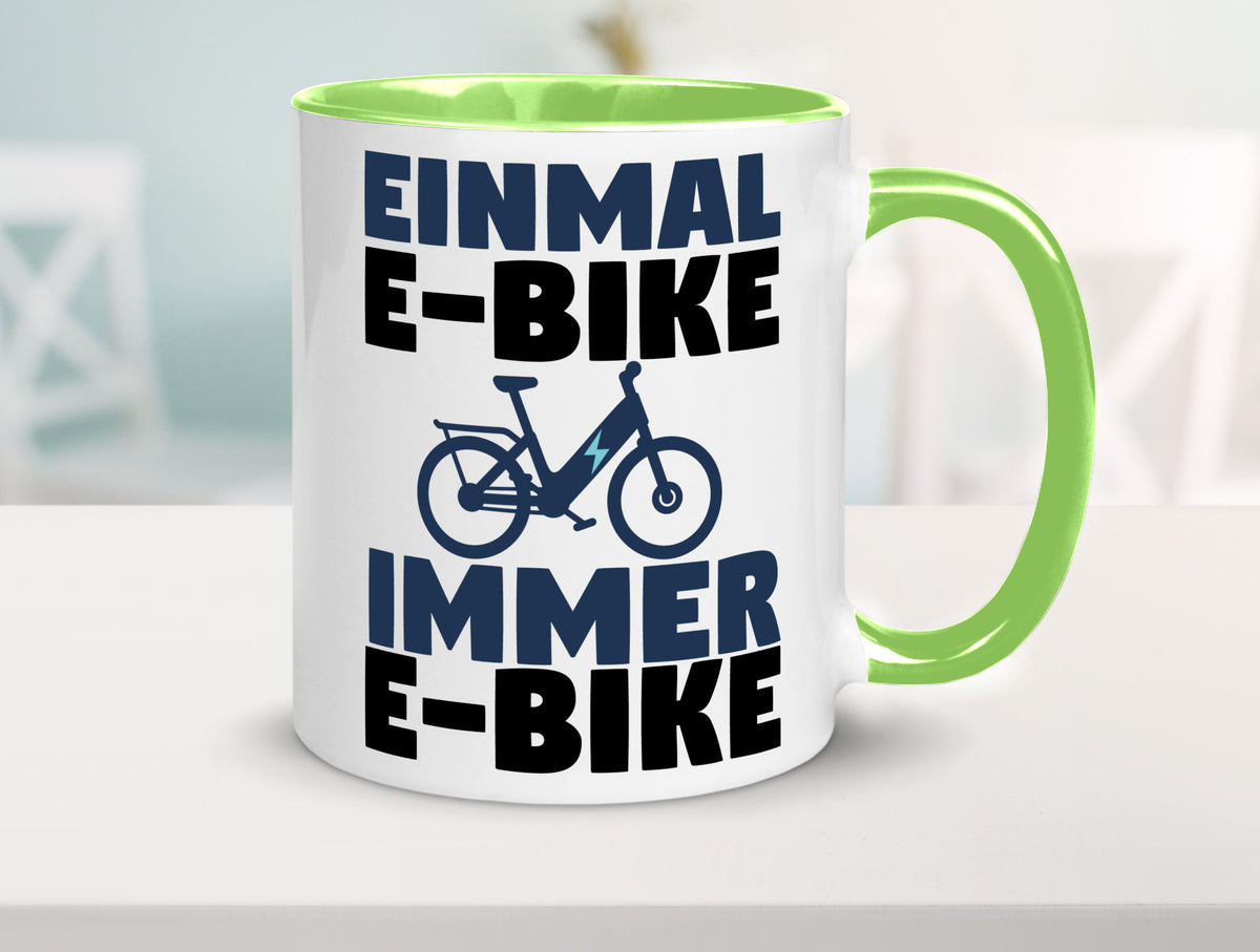 E-Bike Fahrer | Radfahrer Tasse Fahrrad Elektrorad lustiger Spruch Geschenk