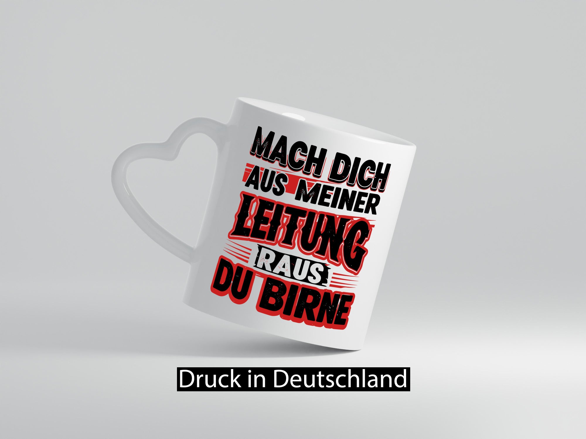 Mach dich auf meiner Leitung raus du Birne v2 lustiger Spruch Geschenk Humor