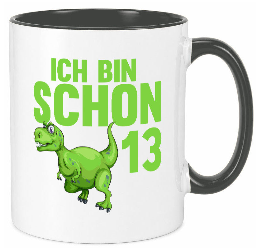 13. Geburtstag | 13 Jahre Dino Dinosaurier Humor Geschenkidee Tasse