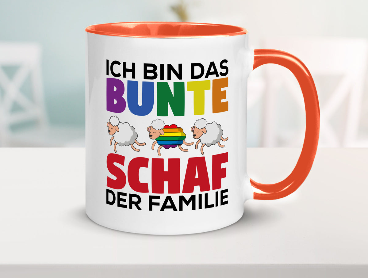 LGBTQ+ Tasse | Buntes Schaf Regenbogen Humor Geschenkidee