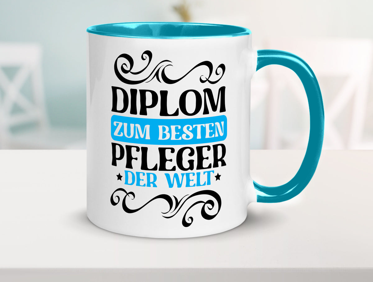 Bester Pfleger der Welt | Altenpfleger Pflegekraft lustig Humor Geschenkidee Tasse
