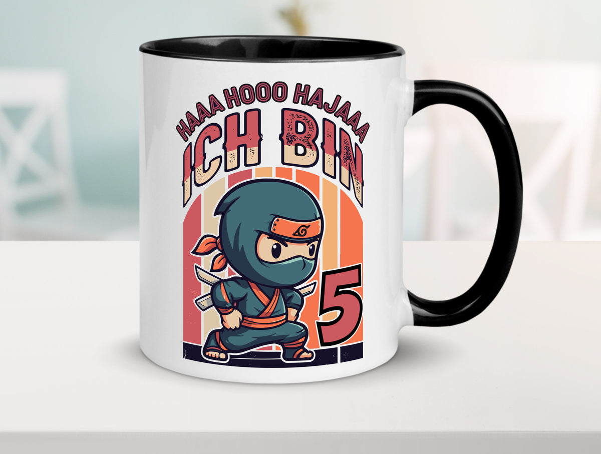 5. Geburtstag | Ninja Junge 5 Jahre Humor Geschenkidee Tasse
