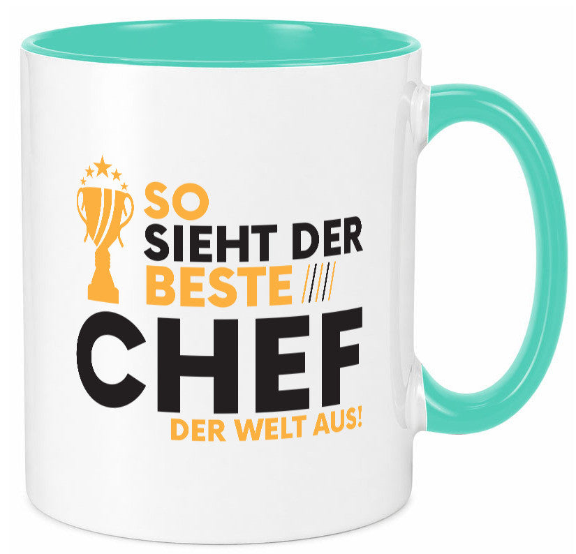 Der Weltbeste Chef | Führungskraft Vorgesetzter lustig Arbeit Kollegen Büro Tasse