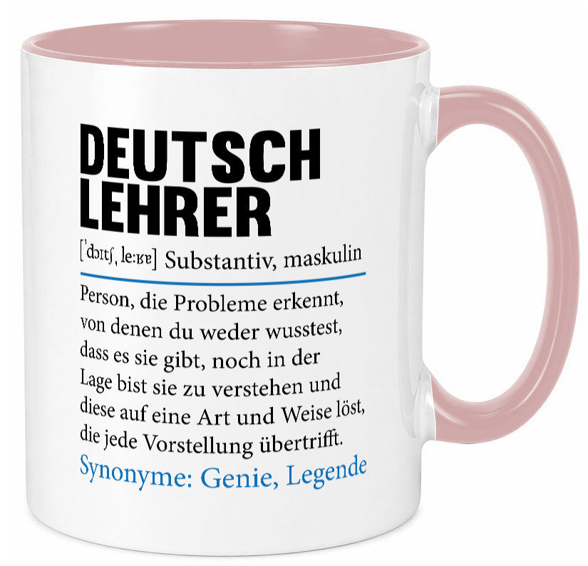 Deutschlehrer Spruch | Lehrer Schule Humor lustig Geschenkidee Geschenk Tasse