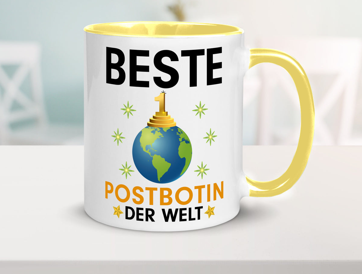 Welt Beste Postbotin | Beruf Post Briefträger Humor Arbeit Kollegen Büro Tasse