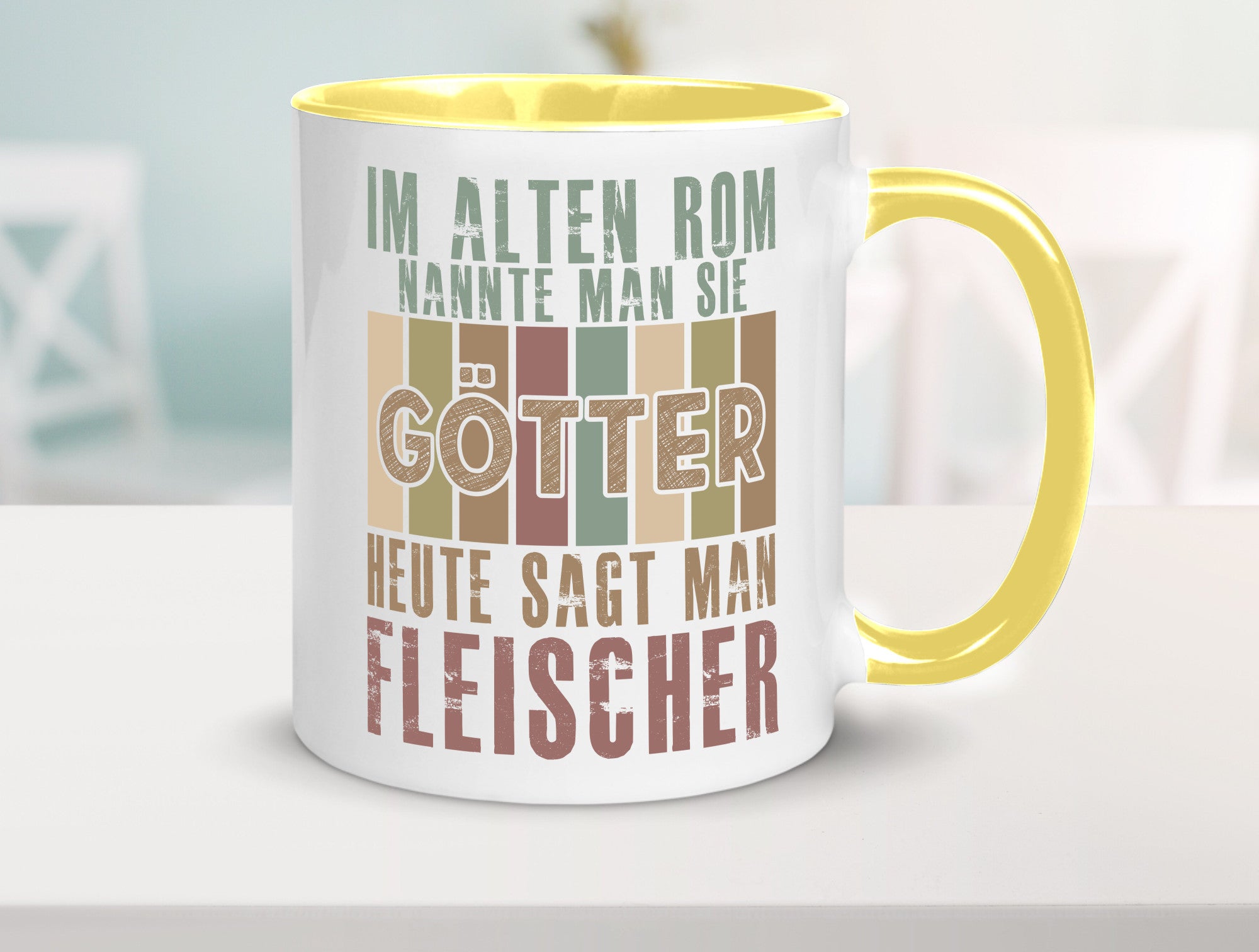 Heute sagt man: Fleischer | Schlachterei Humor Geschenkidee Tasse
