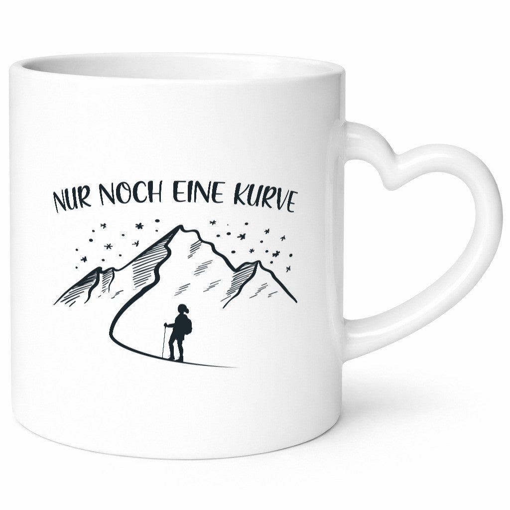 Nur noch eine Kurve | Berge Wanderin Sterne lustig Humor Geschenkidee Geschenk