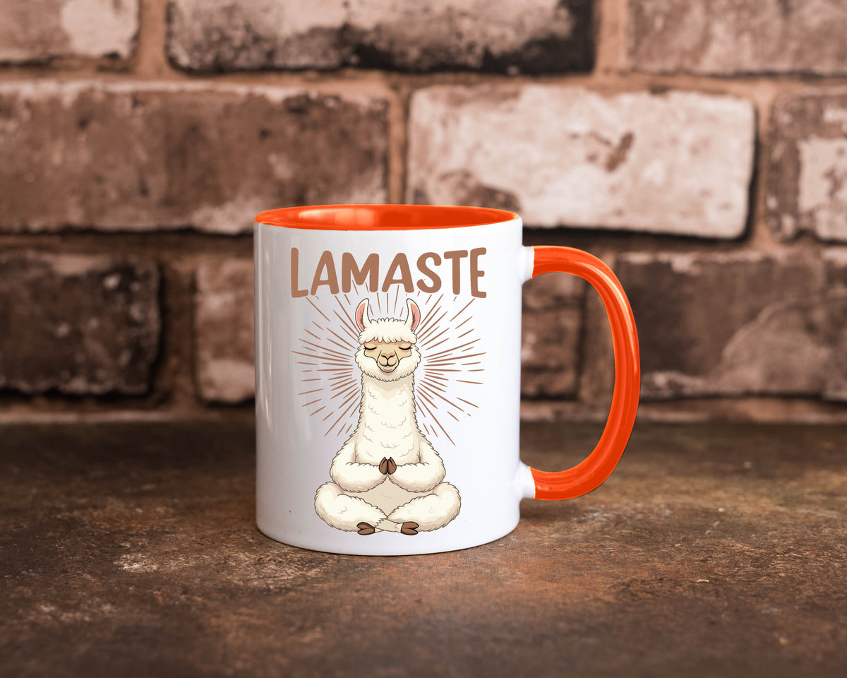 Lamaste | Lama Namaste lustiger Spruch Geschenk Humor Geschenkidee Tasse