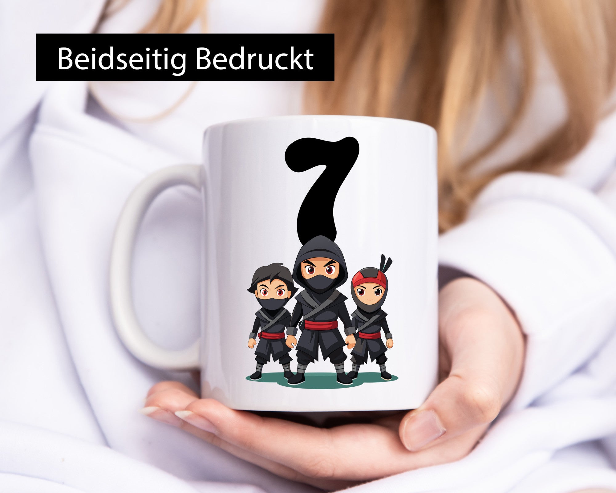 7. Geburtstag | 7 Jahre Ninja Geschenkidee Humor Tasse