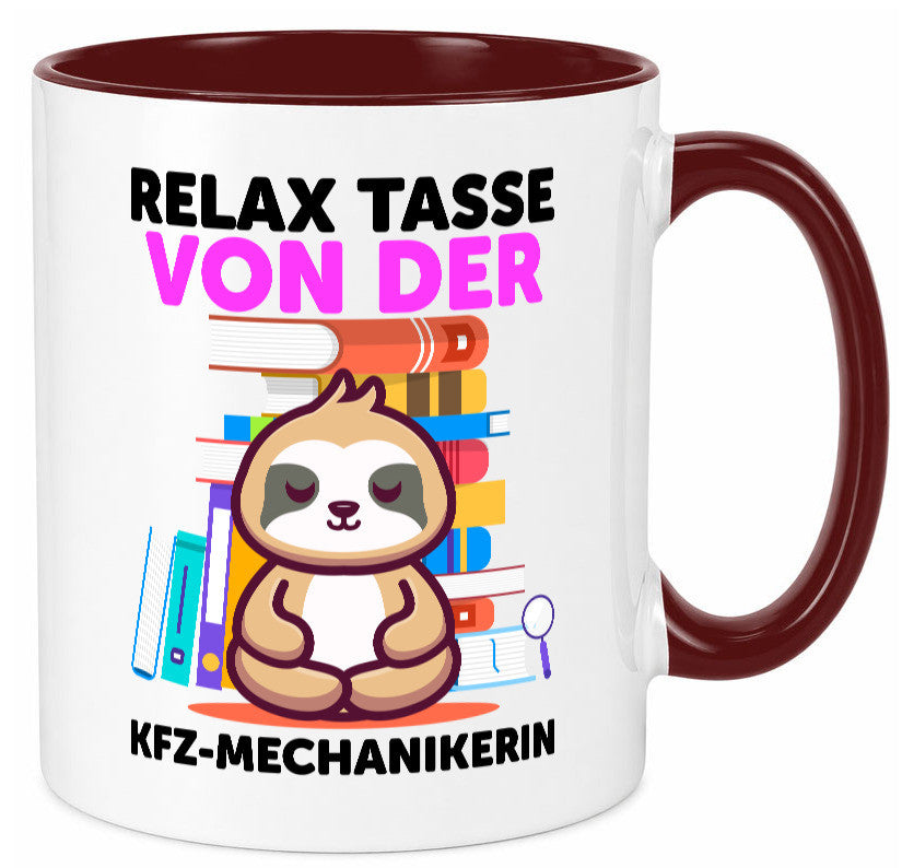Relax Tasse: KFZ-Mechanikerin | Mechaniker KFZ Humor Geschenkidee Tasse