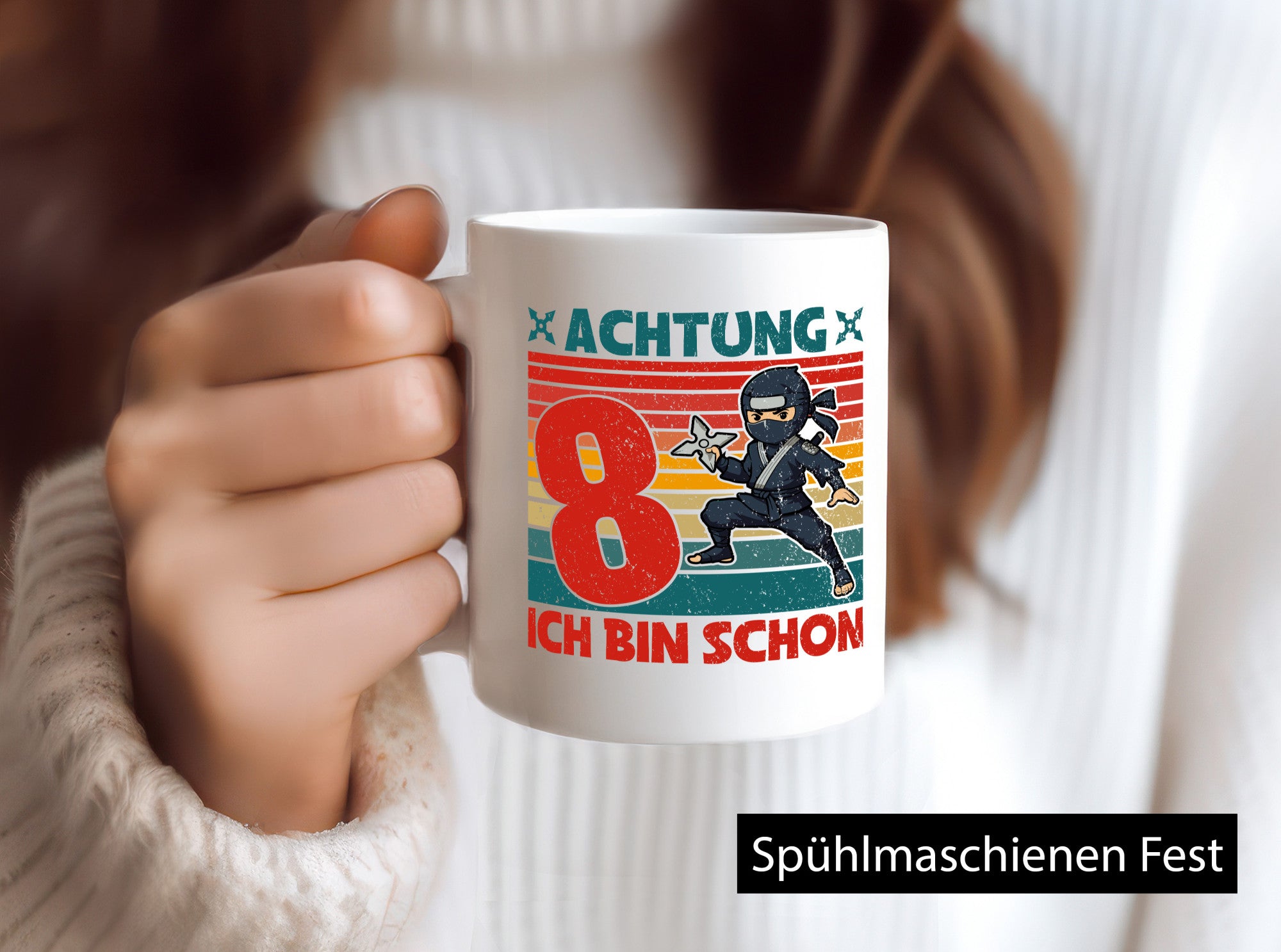 8. Geburtstag | 8 Jahre Ninja Kindergeburtstag lustiger Spruch Geschenk