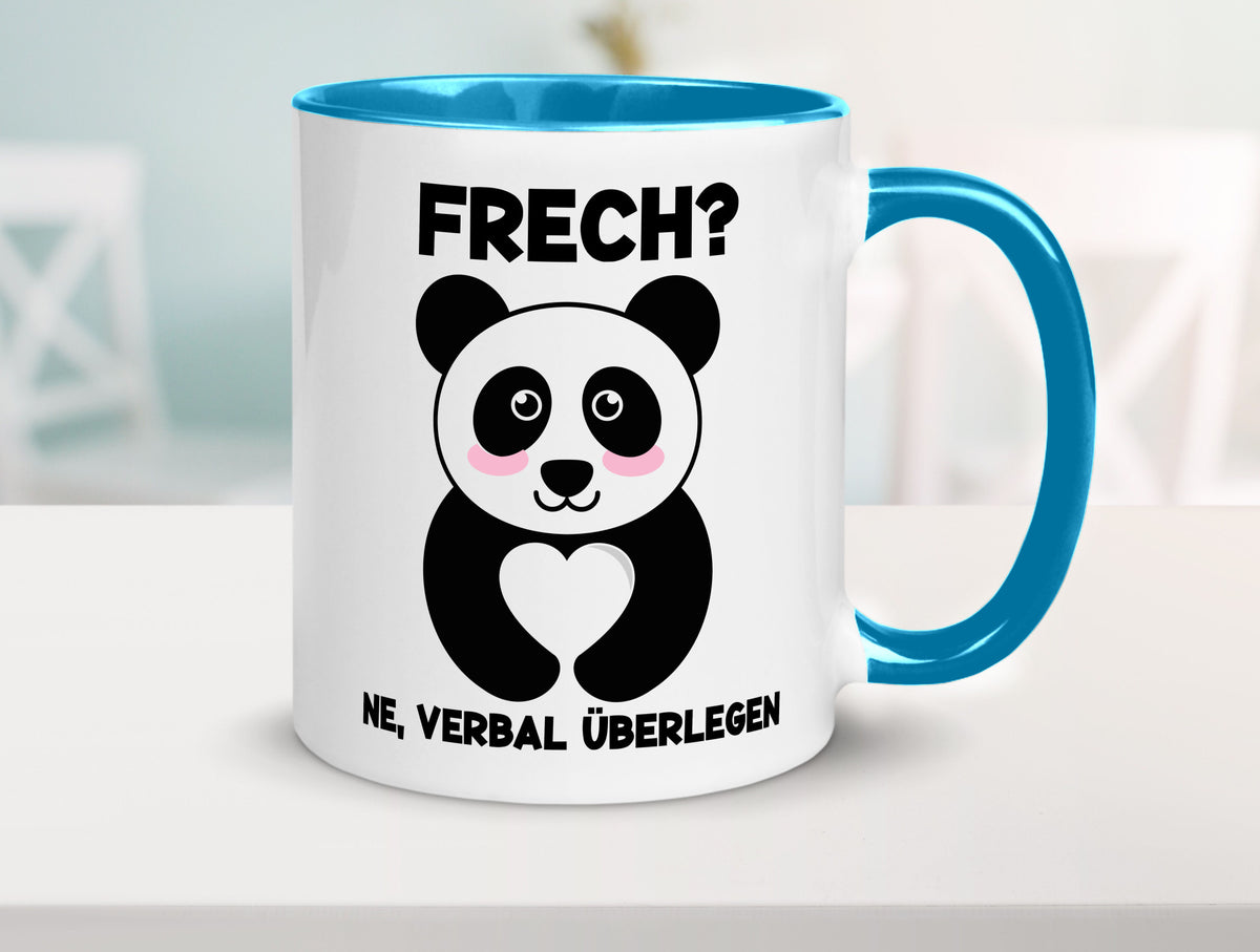 Frech | Verbal überlegen süßer Pandabär kecker Spruch lustiger Geschenk Humor Tasse