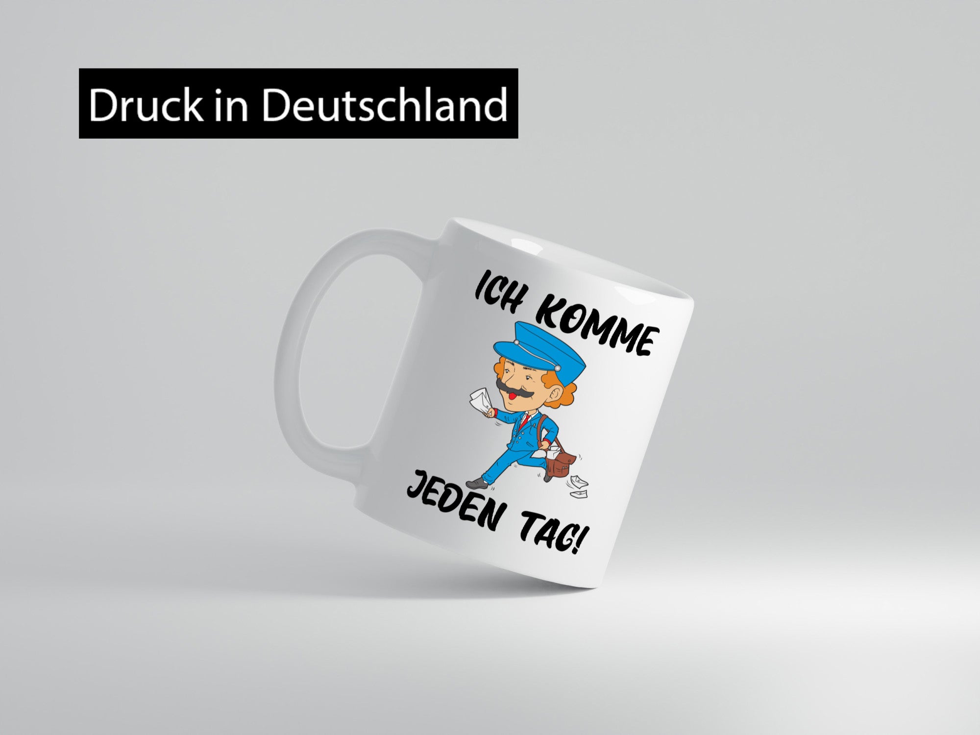 Ich komme jeden Tag | Postbote Briefträger Paketdienst Geschenk Humor