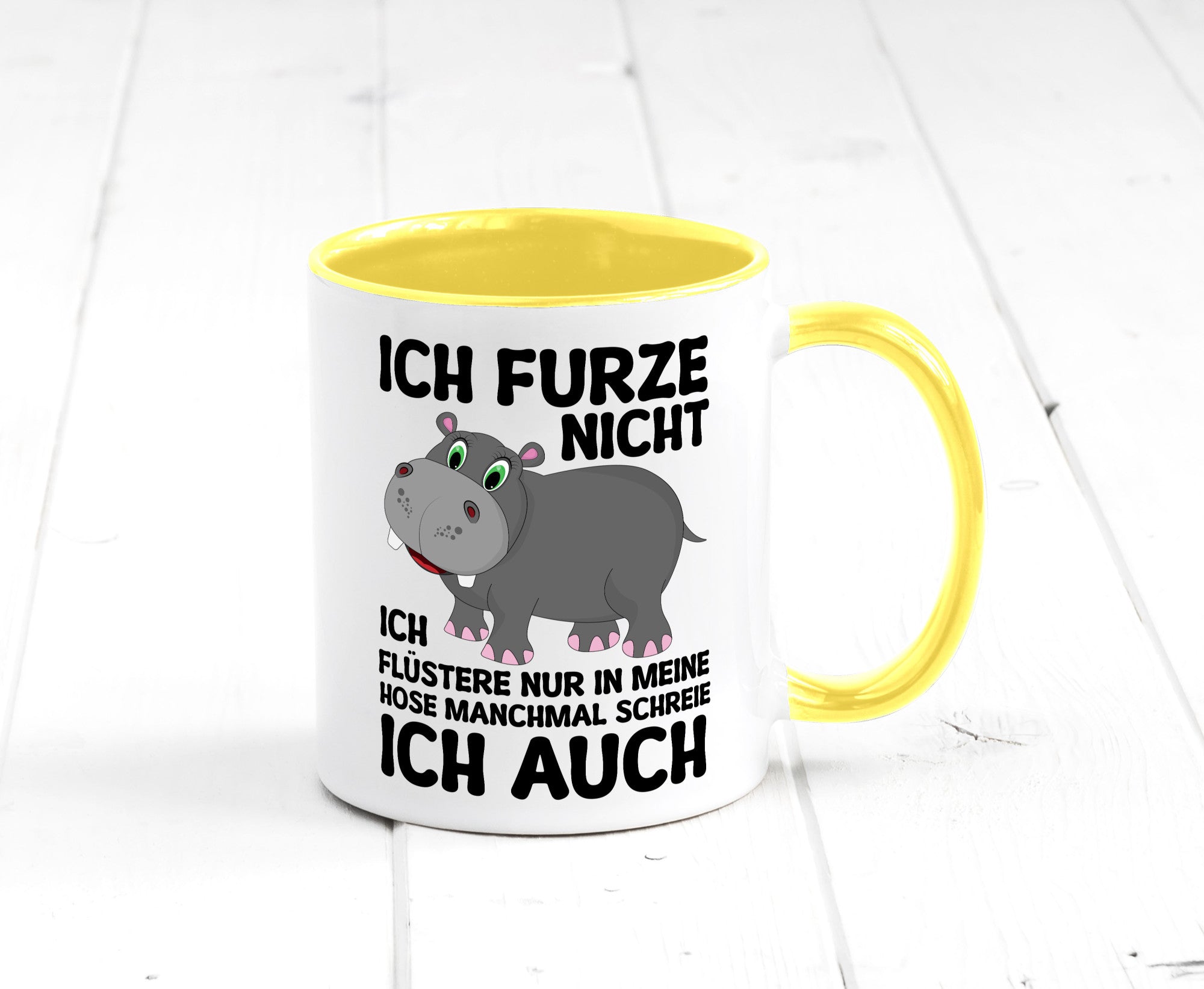 Ich furze nicht | furznilpferd v2 Humor Geschenkidee Tasse