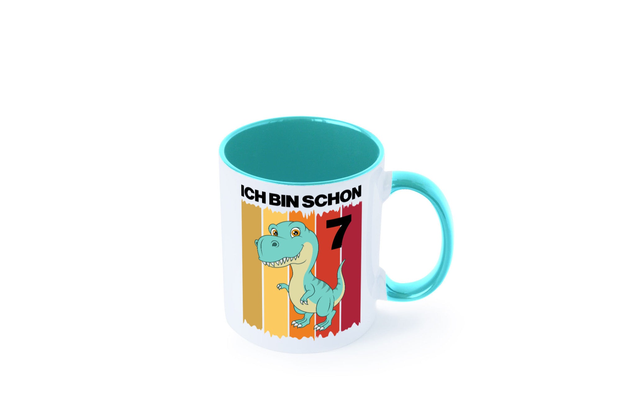 7. Geburtstag | 7 Jahre Dinosaurier lustiger Spruch Geschenk Geschenkidee Tasse