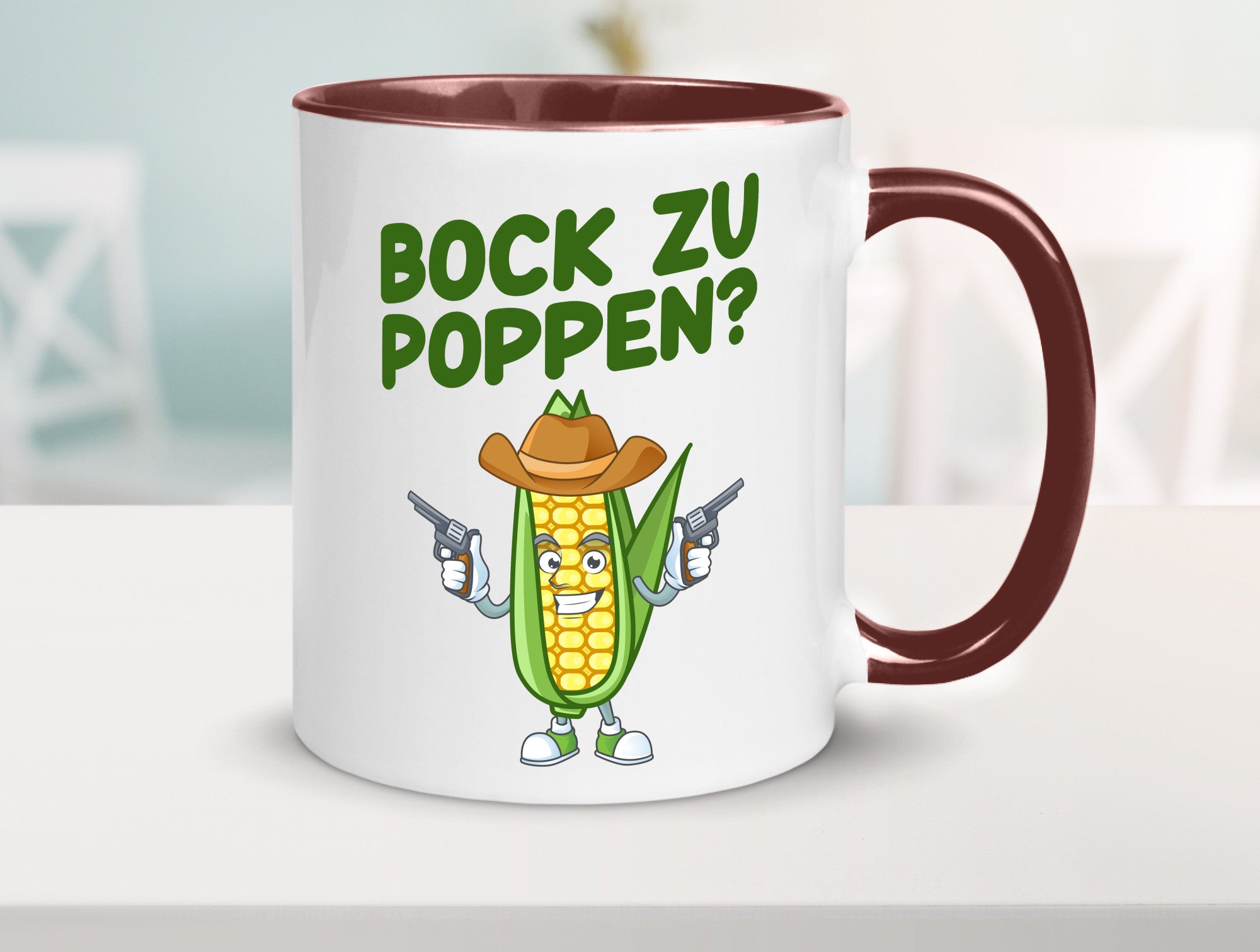 Bock auf Poppen | Mais Lustig Geschenk Humor Geschenkidee lustiger Spruch Tasse