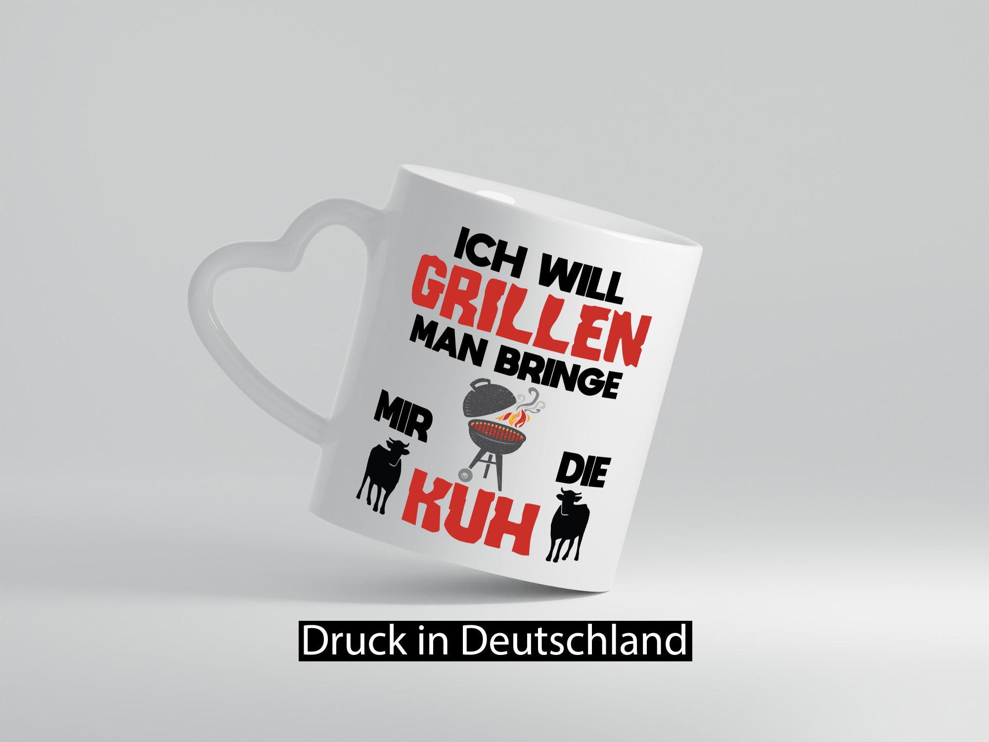 Ich will Grillen | Bring mir die Kuh Grillmeister Sommer Geschenk Humor