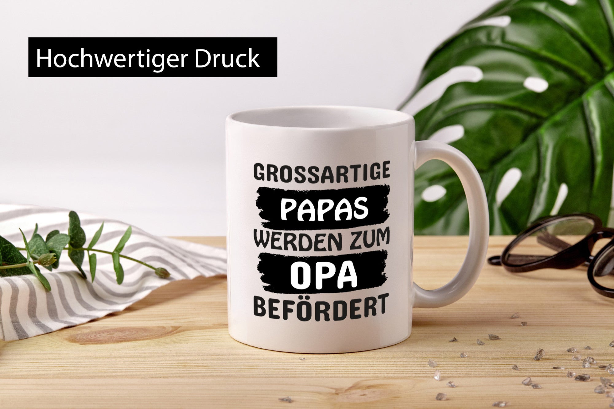 Beförderung zu Opa | Schwangerschaft Spruch Papa Geschenkidee Familie Humor