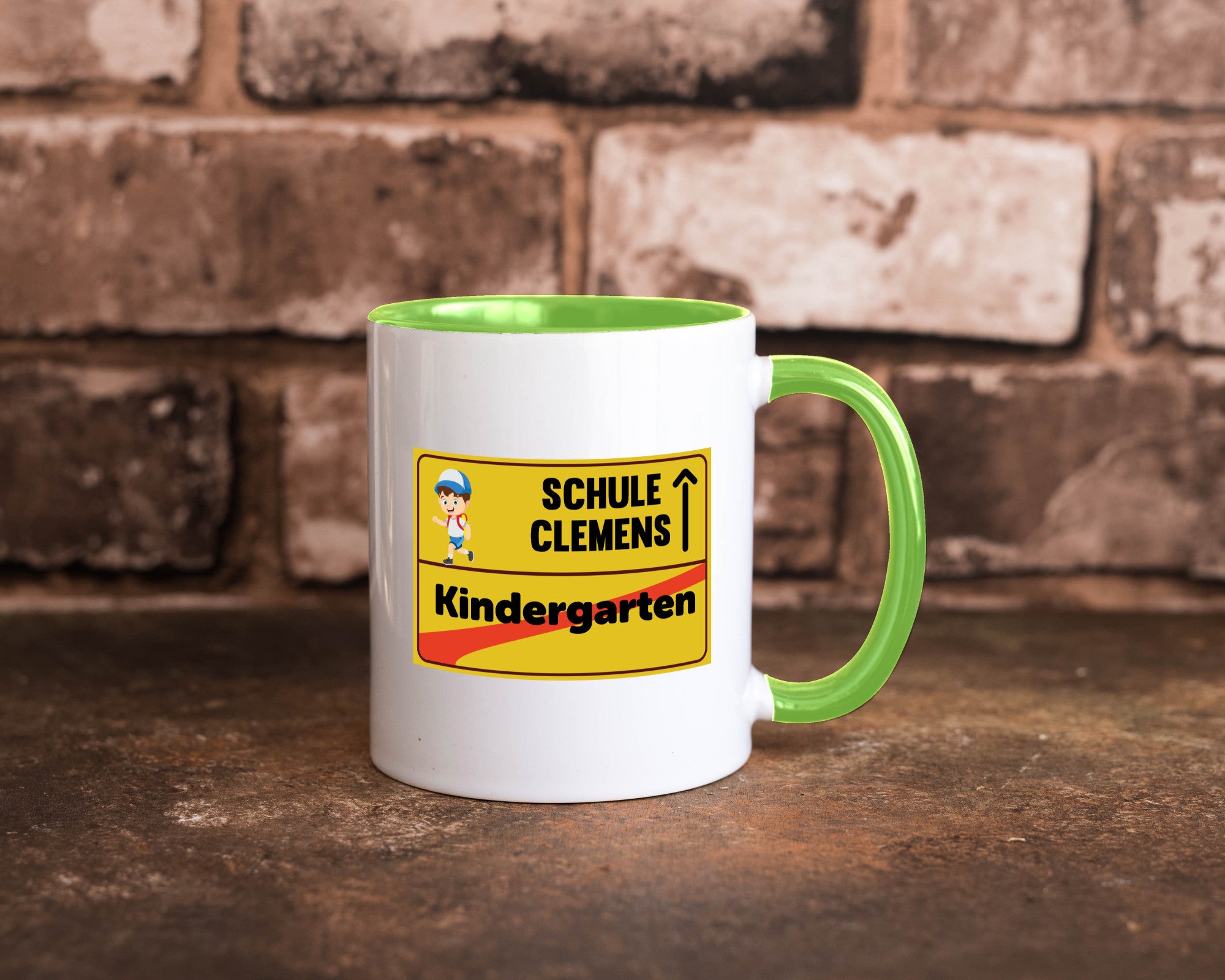 Bye Kindergarten | Schule Clemens Geschenkidee Humor Tasse