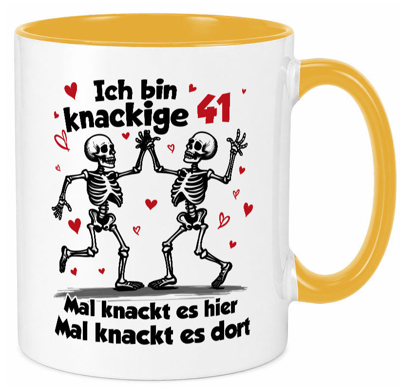 41. Geburtstag | Knackige 41 Ich bin alt v2 Humor Geschenkidee Tasse