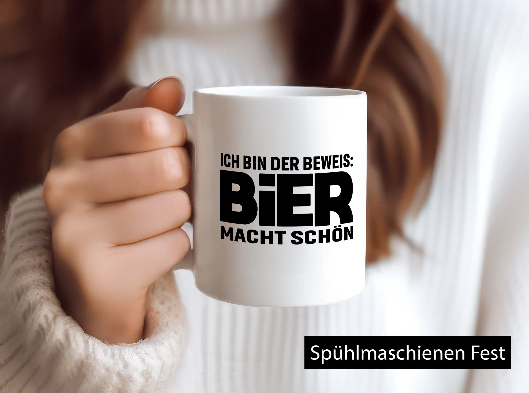 Ich bin der beweis Bier macht schön | Bierliebhaber Geschenk Humor Geschenkidee
