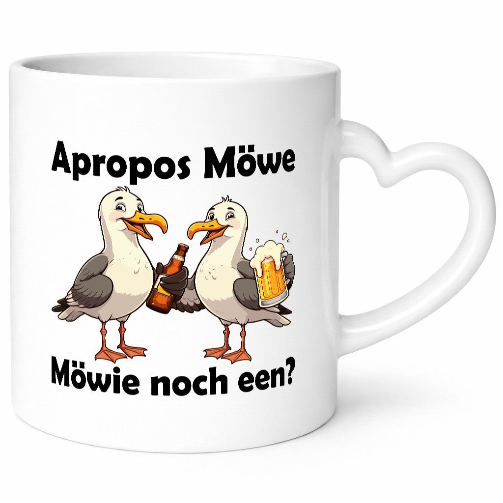 Apropos Möwe | Möwie noch een Norddeutsch Plattdeutsch lustiger Spruch Geschenk
