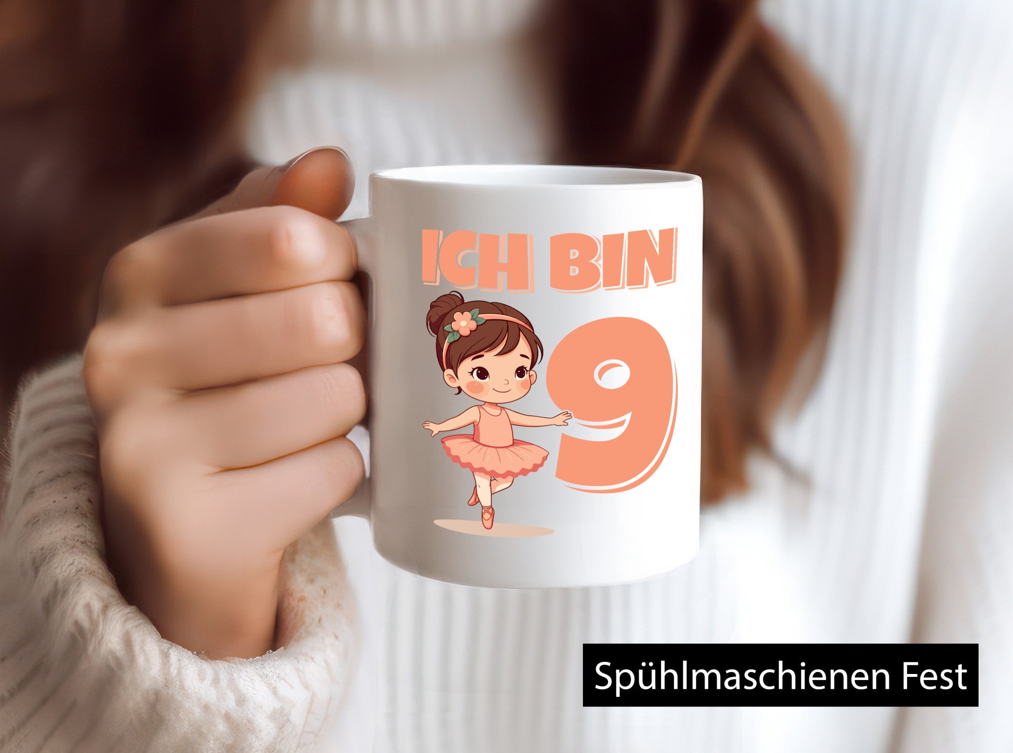 9 Geburtstag | Jahre Ballerina Mädchen Ballet Humor Geschenkidee Tasse